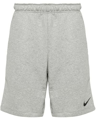 Nike Sport-Shorts mit Logo-Print - Grau