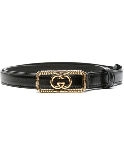 Gucci Gespriem Met GG-logo - Wit