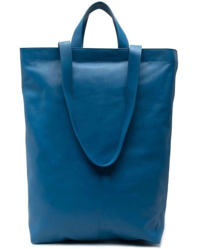 Marsèll Grand sac cabas à logo débossé - Bleu