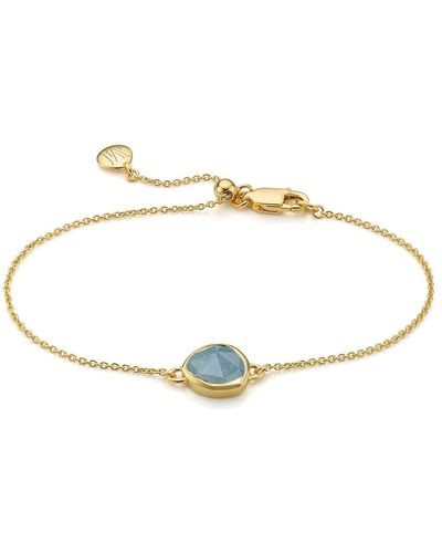 Monica Vinader 18kt Gold Vermeil Siren Fine-chain Bracelet - Metallic