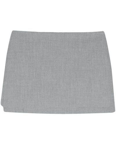 Bimba Y Lola Raw-cut Mini Skirt - Grey