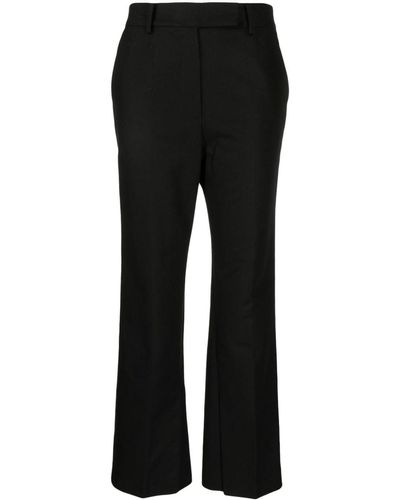 GOODIOUS Straight-leg Tailored Trousers - Black
