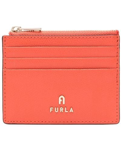 Furla Small Camelia Leather Wallet - Red