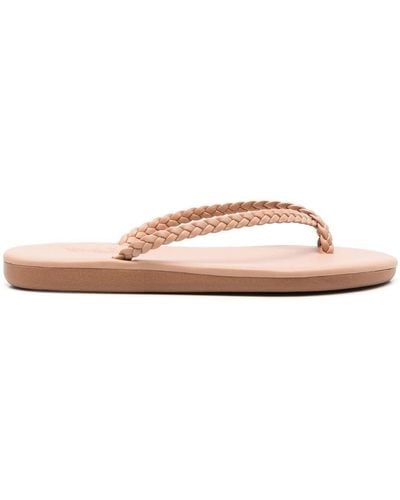 Ancient Greek Sandals Braided-strap Flip Flops - Pink