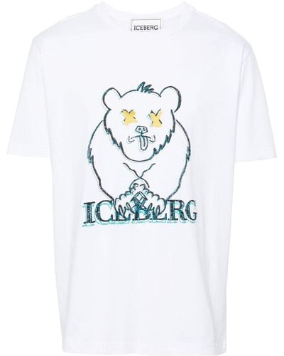 Iceberg Camiseta con estampado gráfico - Blanco