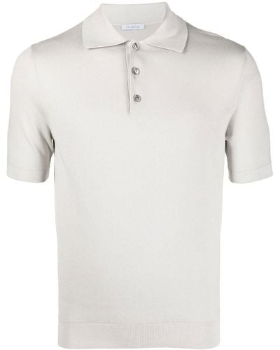 Malo Short-sleeve Cotton Polo Shirt - White