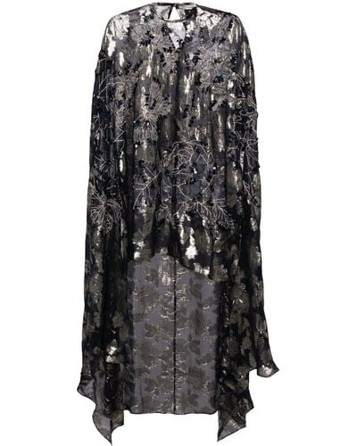 Biyan Abstract midi-dress - Negro