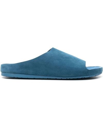 Loewe Lago suede sandals - Bleu