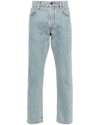 Moschino Straight Jeans With Patch - Blue