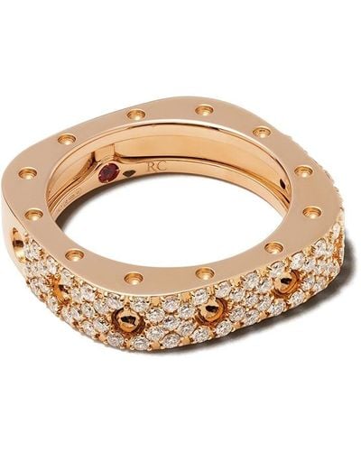 Roberto Coin 18kt Rose Gold Diamond Pois Moi Ring - Multicolour