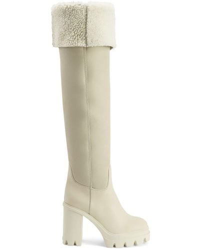 Giuseppe Zanotti Feridha 70mm Knee-high Boots - White