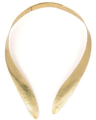 Lenny Niemeyer Folha Hammered-effect Necklace - Natural