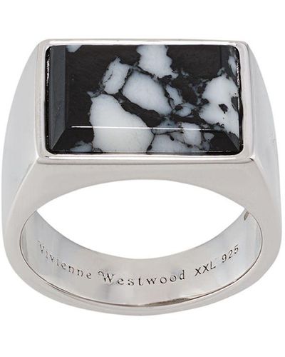 Vivienne Westwood Stone Signet Ring - Metallic