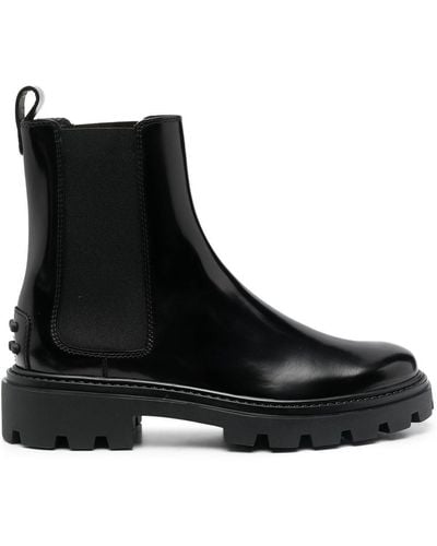 Tod's Chelsea Boots In Leather - Black