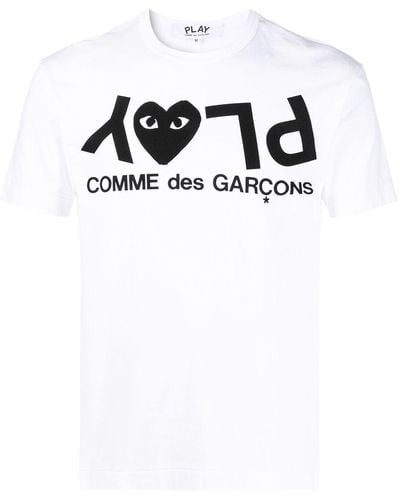 COMME DES GARÇONS PLAY Comme Des Garçons Play ホワイト プリントtシャツ