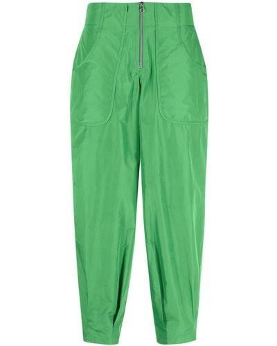 Siedres Large-pocket Tapered Trousers - Green