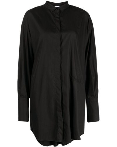 Patou ロゴ シャツドレス - ブラック
