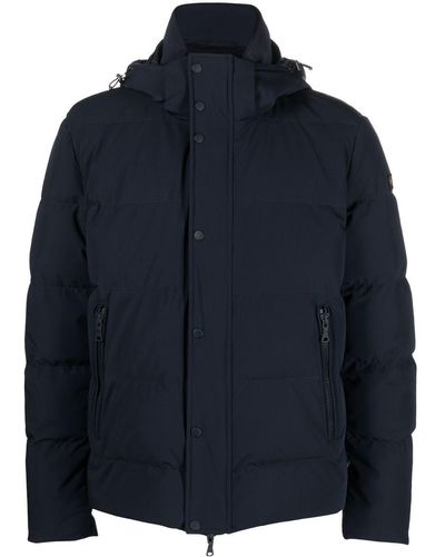 Paul & Shark Padded Hooded Jacket - Blue