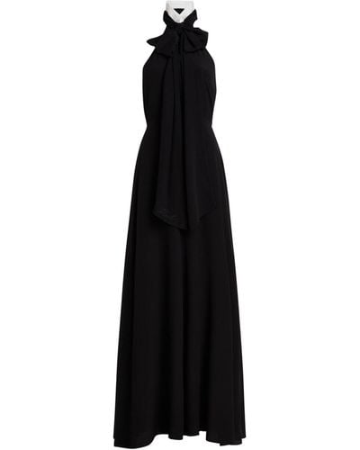 Karl Lagerfeld Archive Bow-tie Maxi Dress - Black