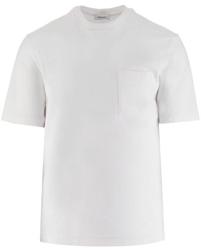 Ferragamo T-shirt Met Streepdetail - Wit