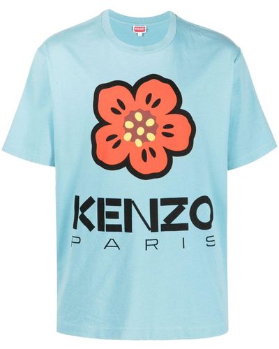 KENZO T-shirt classique 'Boke Flower' - Bleu