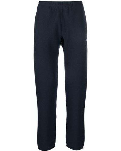 Champion Pantalones de chándal con logo bordado - Azul