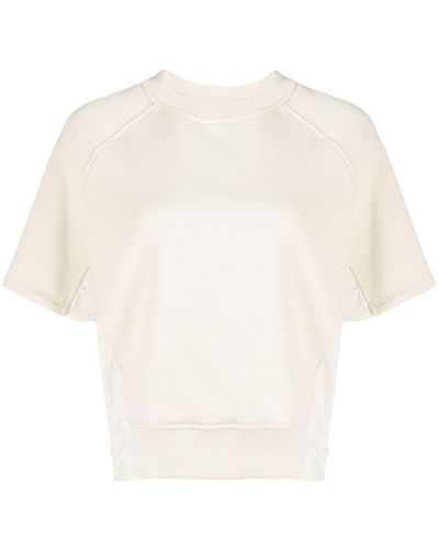 3.1 Phillip Lim French-terry Cropped Sweatshirt - White