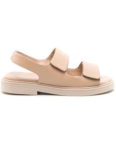 Sarah Chofakian Catherine Touch-strap Sandals - Natural