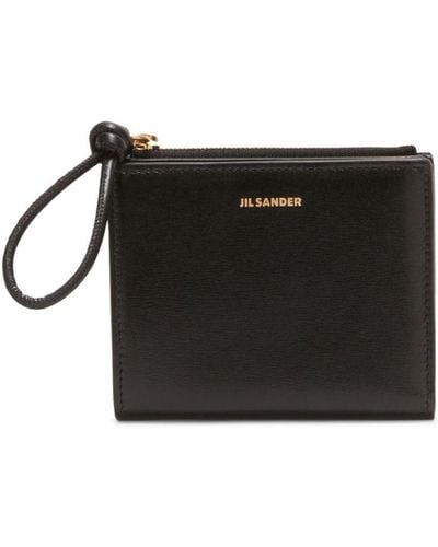 Jil Sander Small Bi-fold Leather Purse - Black