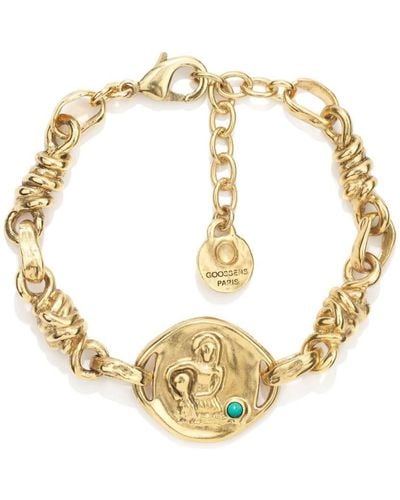 Goossens Talisman Astro Aquarius Coin Bracelet - Metallic