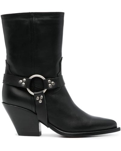 Sonora Boots 70mm Leather Boots - Black