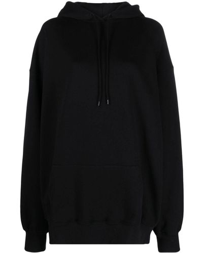 Wardrobe NYC Jersey Cotton Hoodie - Black