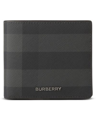 Burberry Geruite Portemonnee - Zwart