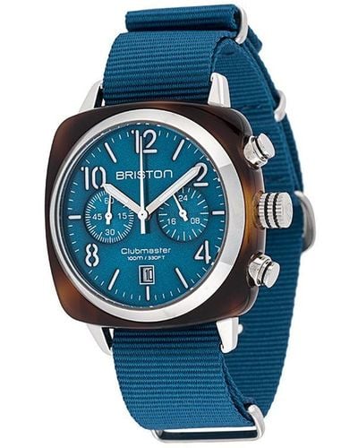 Briston Clubmaster Classic Horloge - Blauw