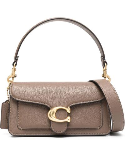 COACH Tabby Pebbled-leather Tote Bag - Brown