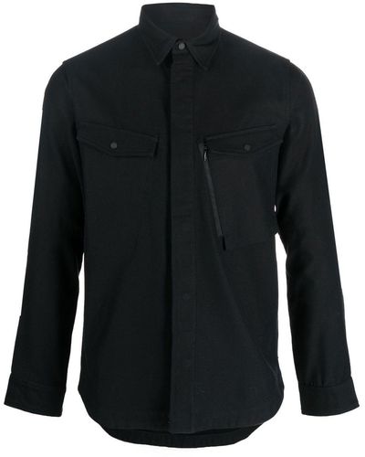 Maharishi Band-collar Shirt - Black