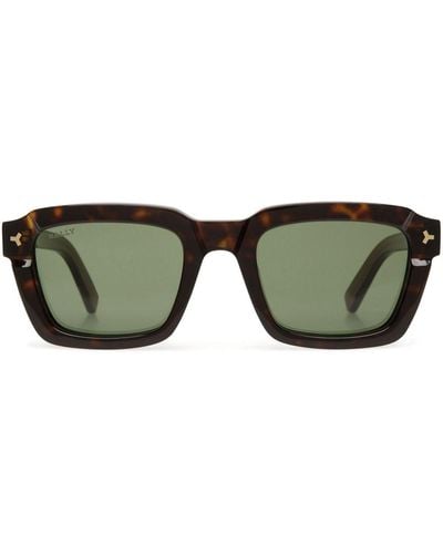 Bally Lunettes de soleil Nicholas à monture carrée - Vert