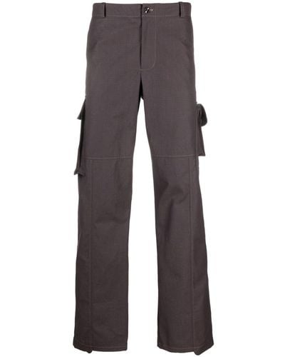 Styland Pantalones cargo con dobladillo asimétrico - Gris