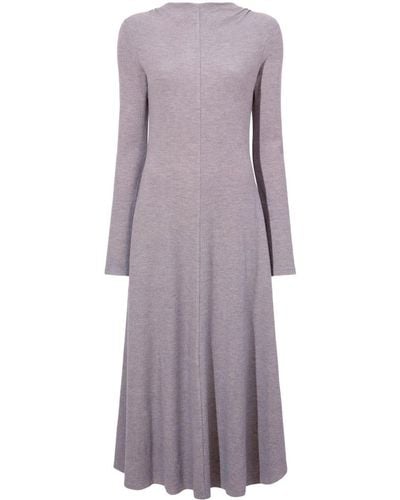 Proenza Schouler Vestido midi Isabella acampanado - Morado