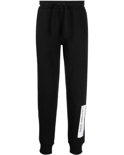 Calvin Klein Hyper Real Logo-print Track Pants - Black