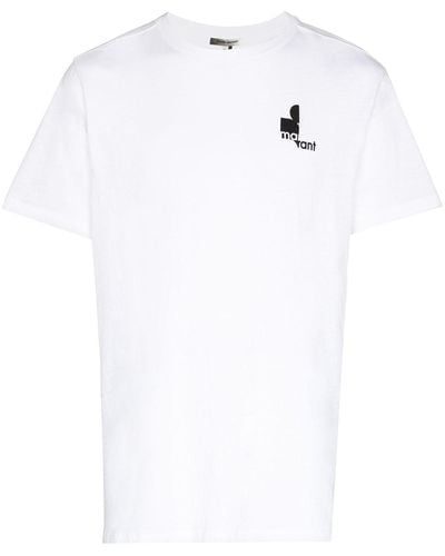 Isabel Marant T-shirt Met Logoprint - Wit