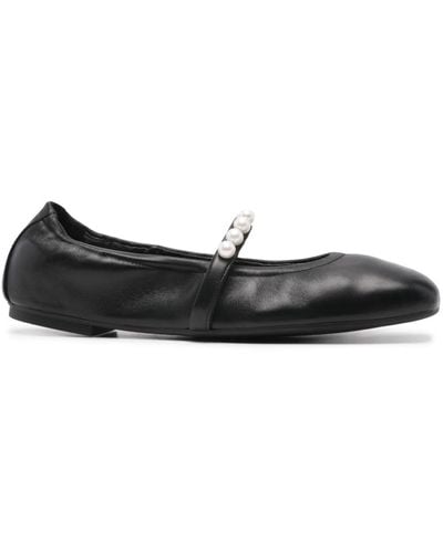 Stuart Weitzman Goldie Ballerina Shoes - Black