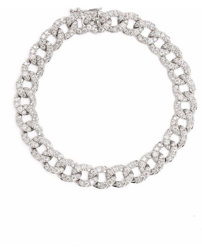 Leo Pizzo 18kt White Gold Groumette Diamond Bracelet