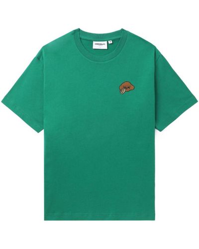 Chocoolate T-Shirt mit grafischem Print - Grün