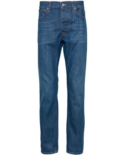 Tela Genova Katoenen Jeans Met Toelopende Pijpen - Blauw