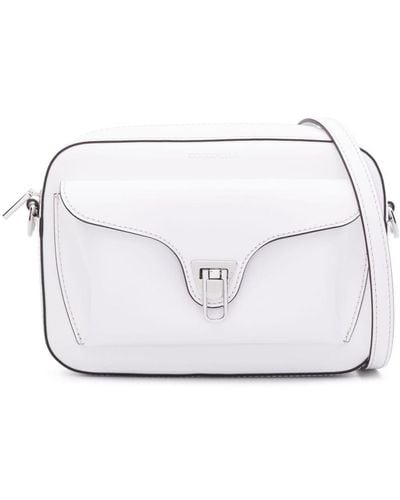 Coccinelle Beat Leather Crossbody Bag - White