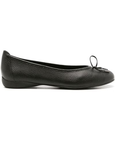 Sarah Chofakian Sapatilha Leather Ballerina Shoes - Black