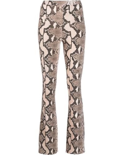 Stella McCartney Pantalon ample à imprimé léopard - Neutre