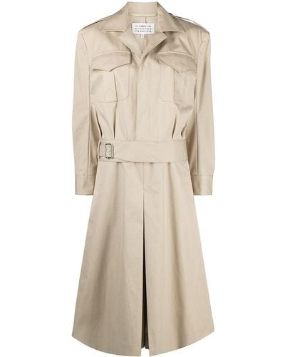 Maison Margiela Cropped Trench Jumpsuit - Natural