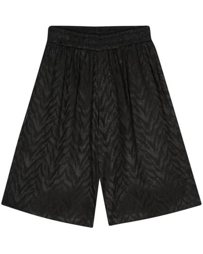 FAMILY FIRST Patterned-jacquard Shorts - Black
